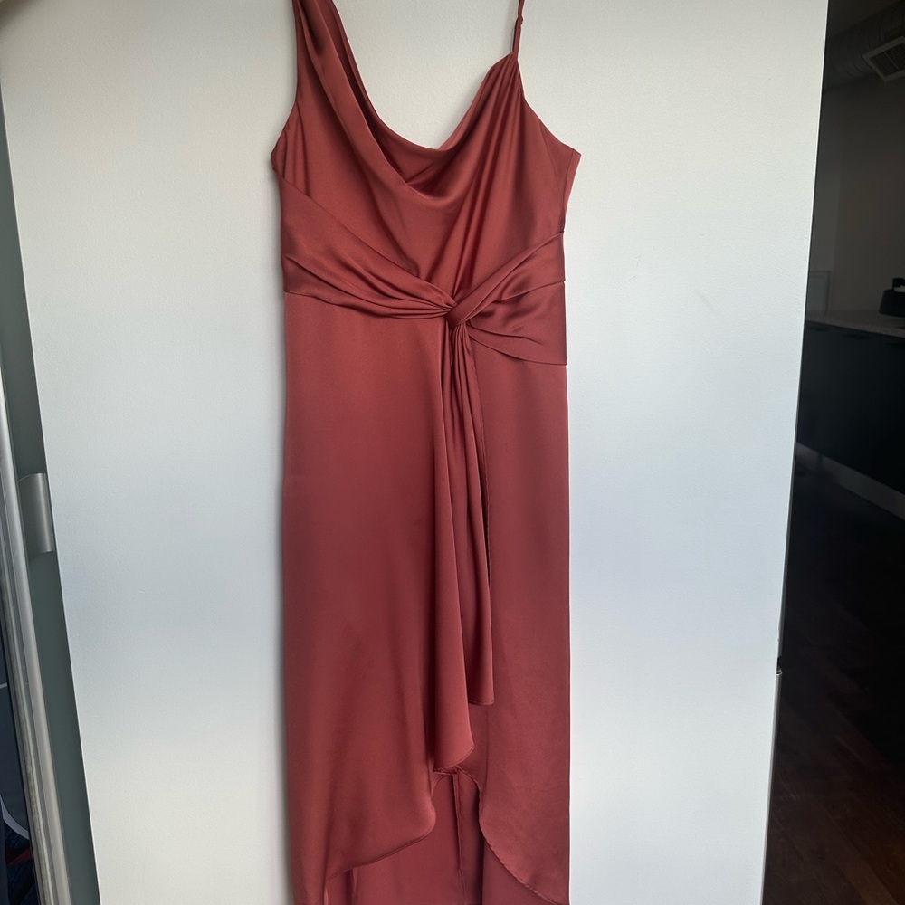 Ever New Terracotta High Low Dress